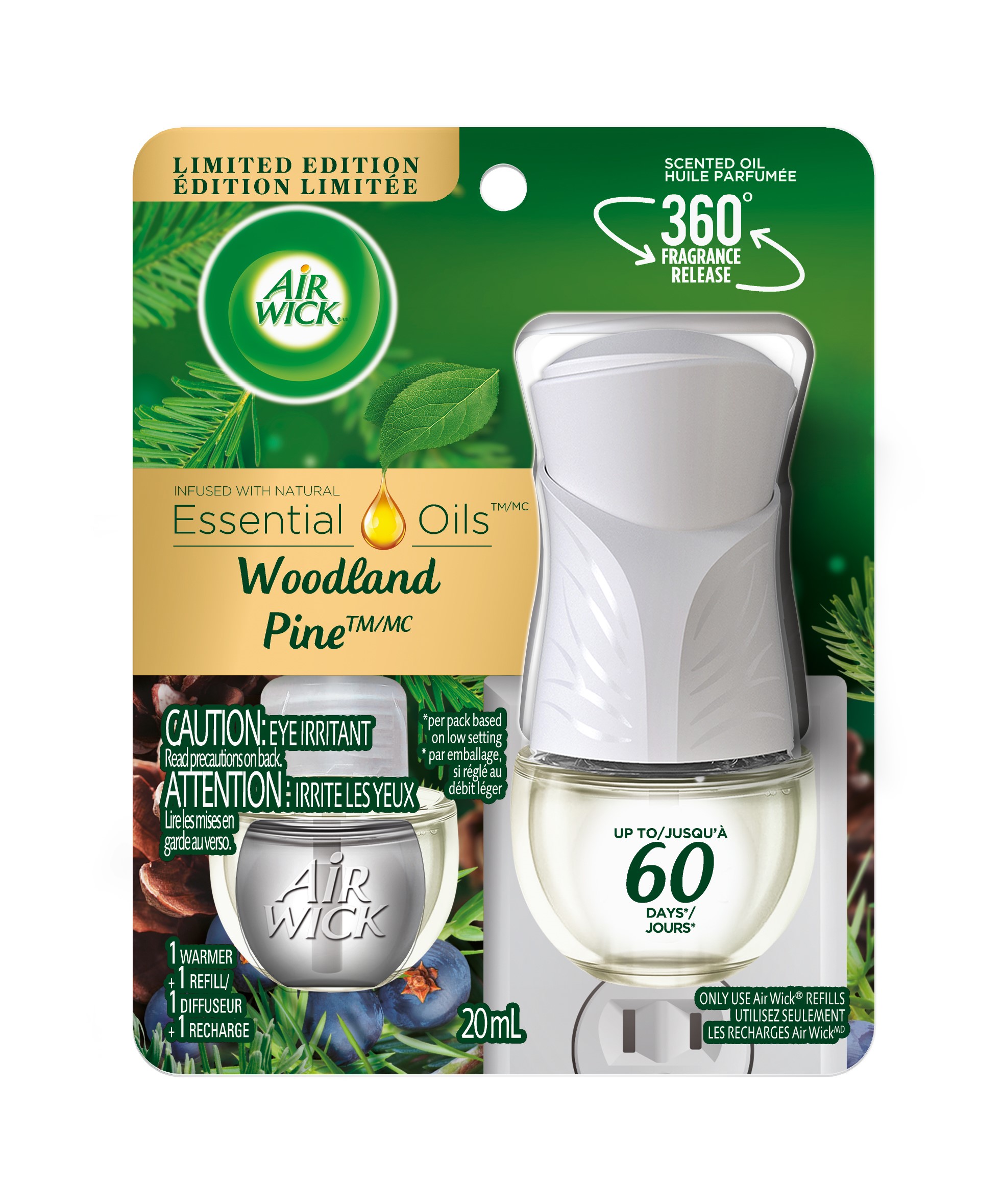 AIR WICK Scented Oil  Woodland Pine  Kit Canada